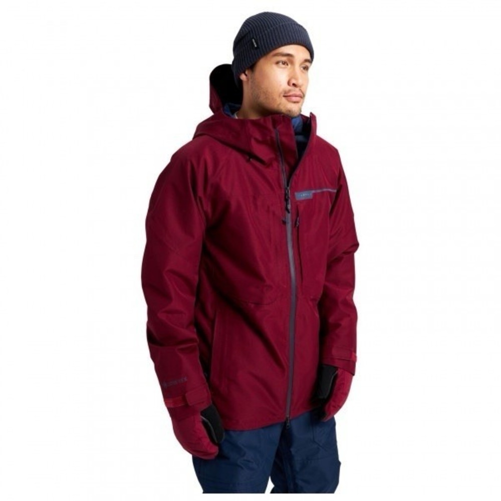 Burton Pillowline GORE-TEX 2L Snowboard Jacket Men's XS Burgundy Waterproof NWOT